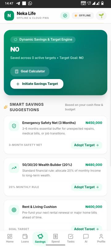 Neka Life – Offline & Cloud PWA
