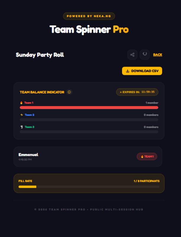 Team Spinner Pro