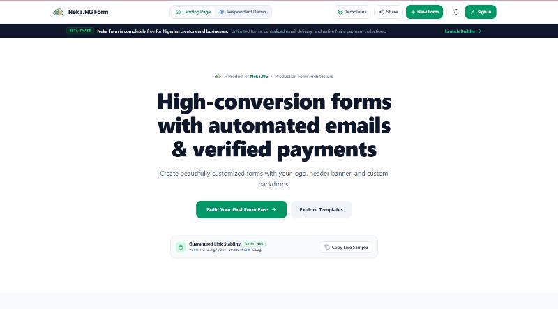 Neka.NG Form (Beta)